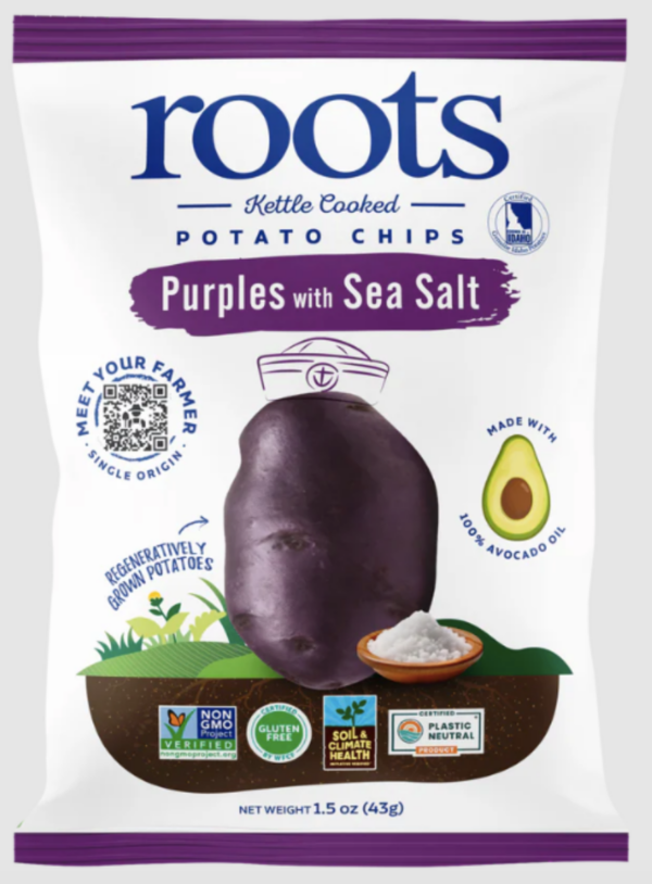 Roots Kettle Cooked Purple Sea Salt Potato Chips