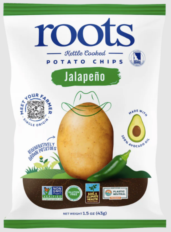 Roots Kettle Cooked Jalepeno Potato Chips