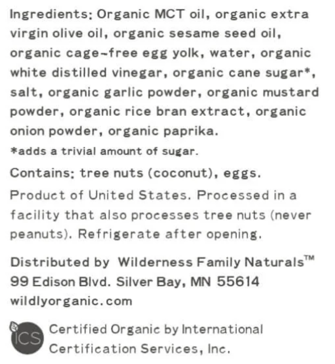 Wildly Organic Mayonnaise 14 oz - Image 2